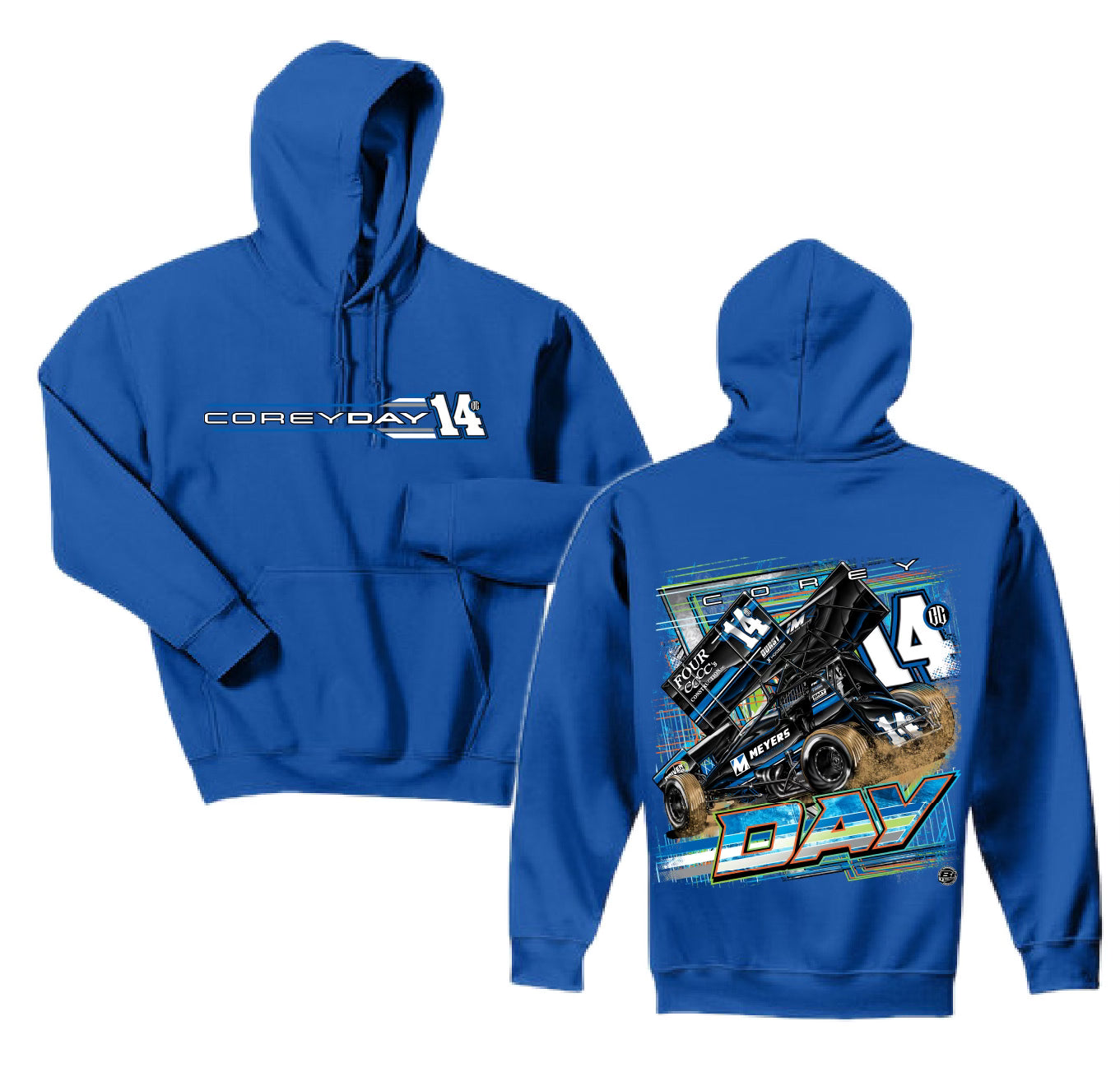 2025 Meyer’s Sprint Car Blue Hoodie