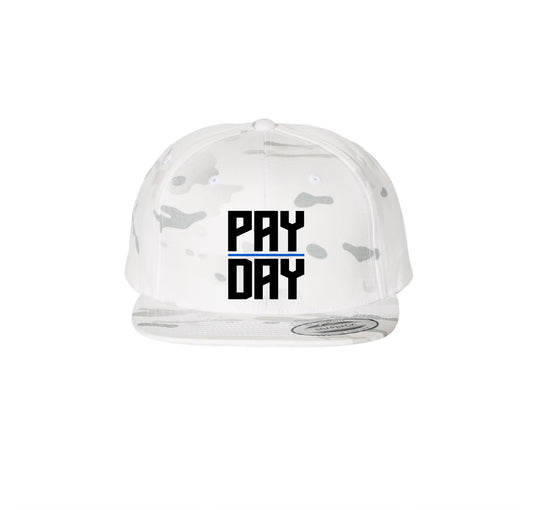 PayDay White Camo Snap Back Hat