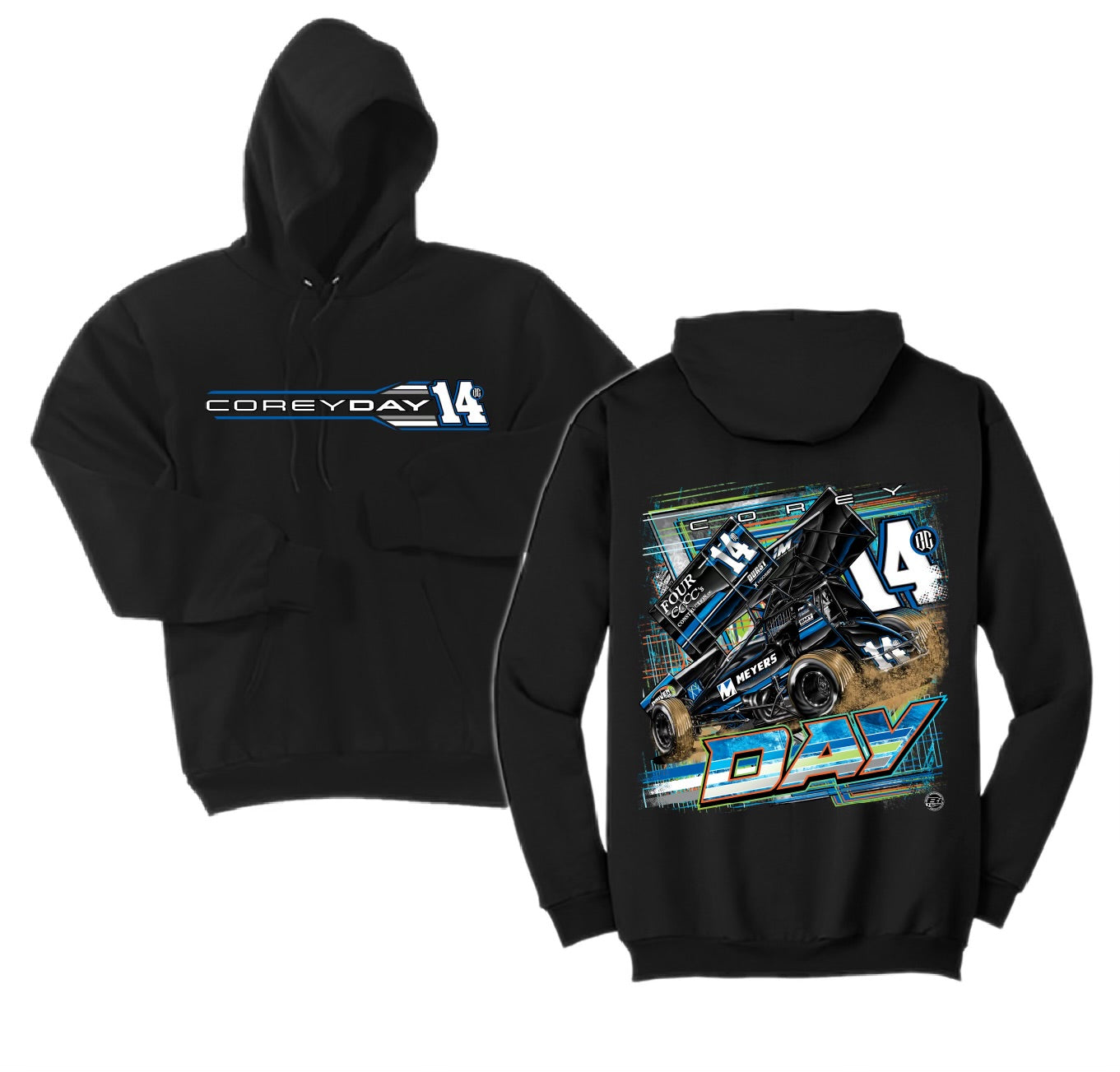 2025 Meyer’s Sprint Car Black Hoodie