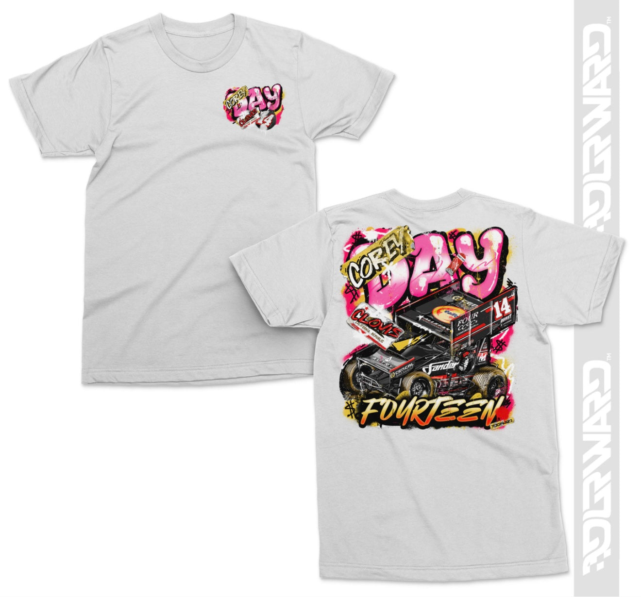 Corey Day Knoxville Nationals Graffiti White Shirt